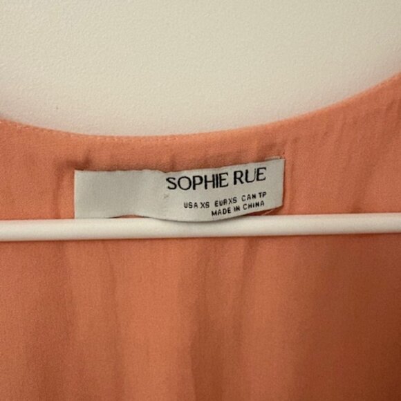 Peach Linen Dress - Picture 4 of 4